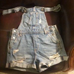 H&M bib Jean shorts